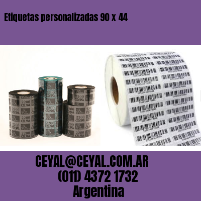 Etiquetas personalizadas 90 x 44