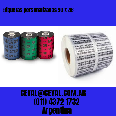 Etiquetas personalizadas 90 x 46