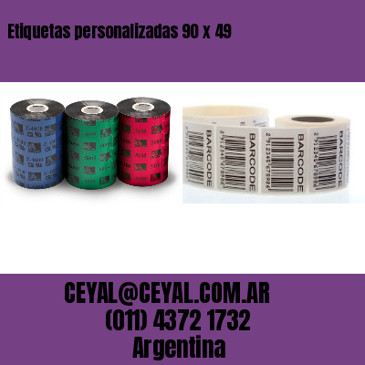 Etiquetas personalizadas 90 x 49