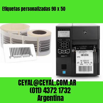 Etiquetas personalizadas 90 x 50