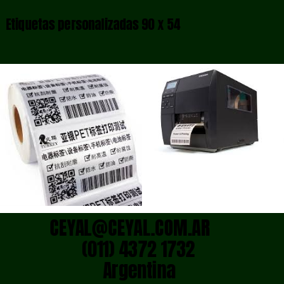 Etiquetas personalizadas 90 x 54