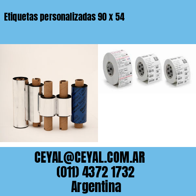 Etiquetas personalizadas 90 x 54