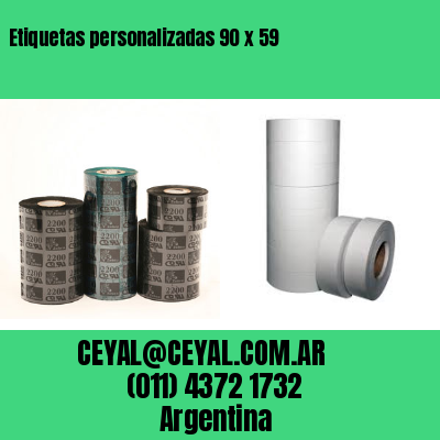 Etiquetas personalizadas 90 x 59