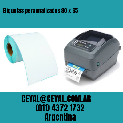 Etiquetas personalizadas 90 x 65