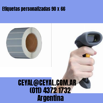 Etiquetas personalizadas 90 x 66