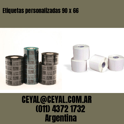 Etiquetas personalizadas 90 x 66