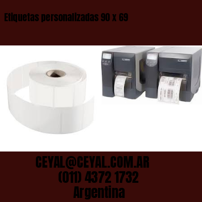 Etiquetas personalizadas 90 x 69