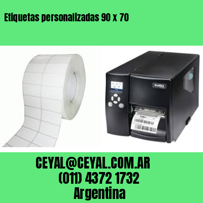 Etiquetas personalizadas 90 x 70