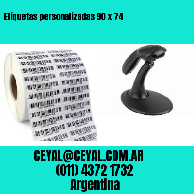 Etiquetas personalizadas 90 x 74