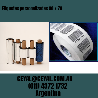 Etiquetas personalizadas 90 x 78