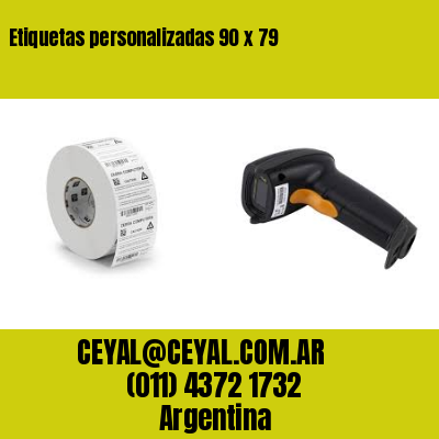 Etiquetas personalizadas 90 x 79