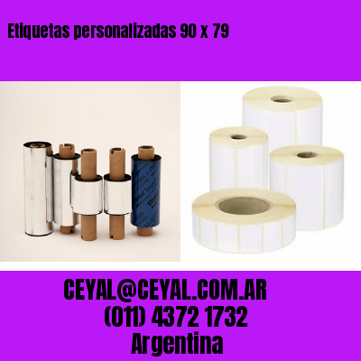 Etiquetas personalizadas 90 x 79