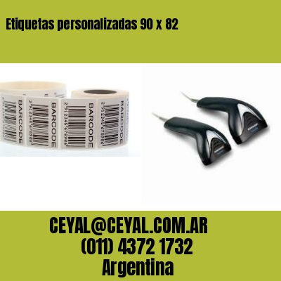 Etiquetas personalizadas 90 x 82
