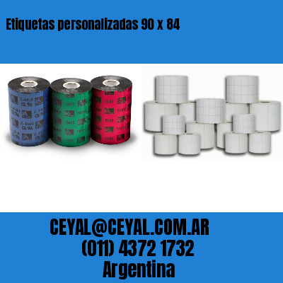 Etiquetas personalizadas 90 x 84