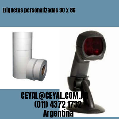Etiquetas personalizadas 90 x 86
