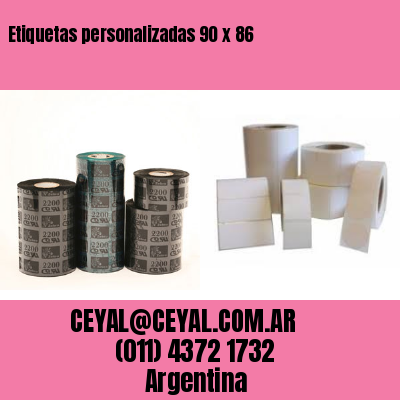 Etiquetas personalizadas 90 x 86