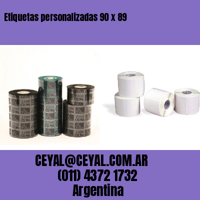 Etiquetas personalizadas 90 x 89