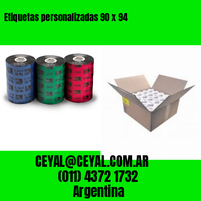 Etiquetas personalizadas 90 x 94