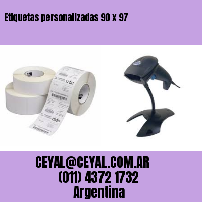 Etiquetas personalizadas 90 x 97
