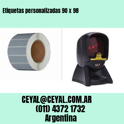 Etiquetas personalizadas 90 x 98