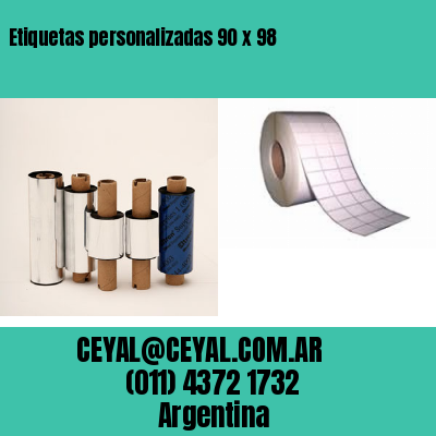 Etiquetas personalizadas 90 x 98