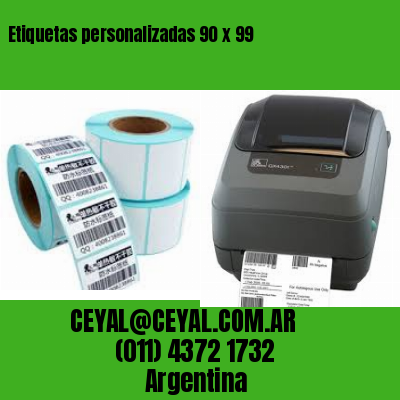 Etiquetas personalizadas 90 x 99