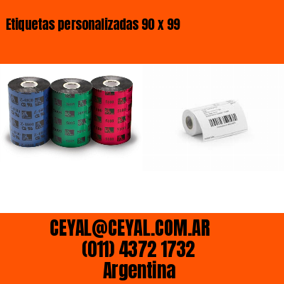 Etiquetas personalizadas 90 x 99