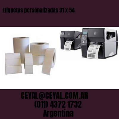 Etiquetas personalizadas 91 x 54