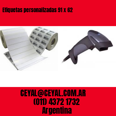 Etiquetas personalizadas 91 x 62