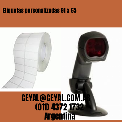Etiquetas personalizadas 91 x 65