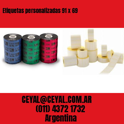 Etiquetas personalizadas 91 x 69