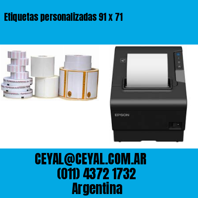 Etiquetas personalizadas 91 x 71
