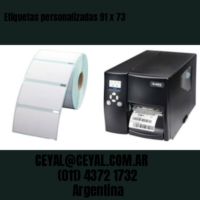 Etiquetas personalizadas 91 x 73