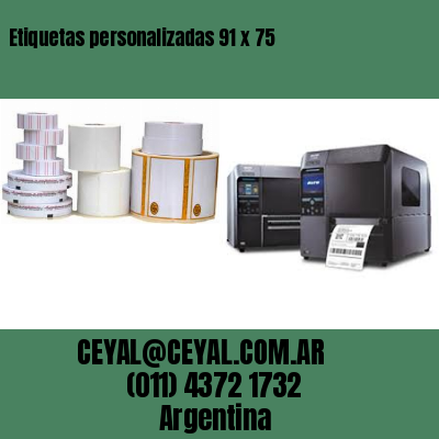 Etiquetas personalizadas 91 x 75