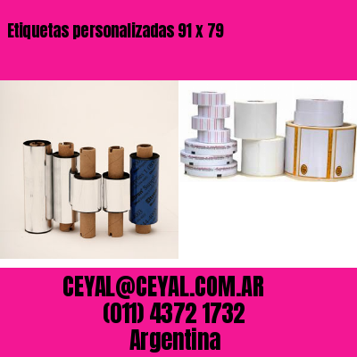 Etiquetas personalizadas 91 x 79