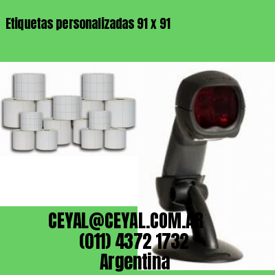 Etiquetas personalizadas 91 x 91