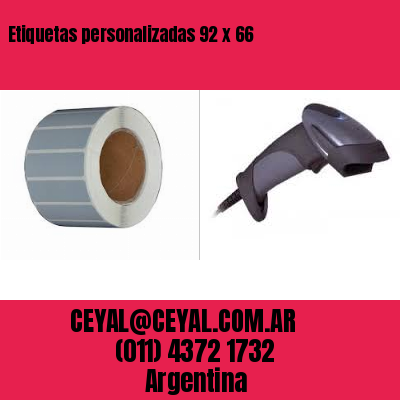 Etiquetas personalizadas 92 x 66