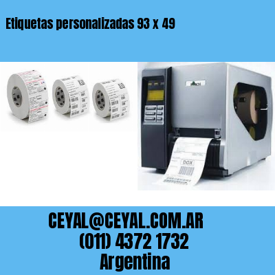 Etiquetas personalizadas 93 x 49