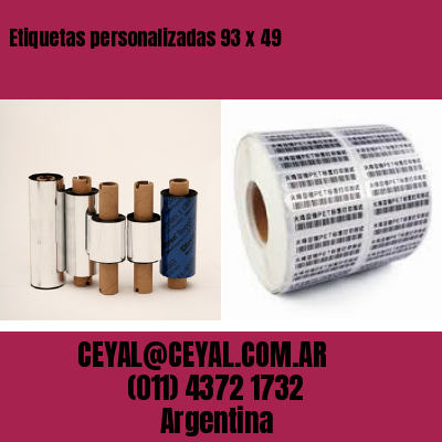 Etiquetas personalizadas 93 x 49