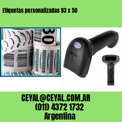 Etiquetas personalizadas 93 x 50