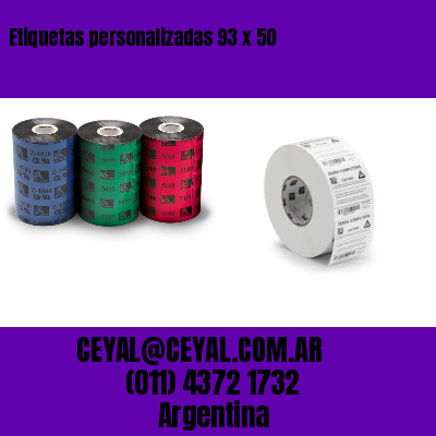 Etiquetas personalizadas 93 x 50