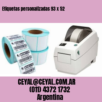 Etiquetas personalizadas 93 x 52