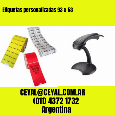 Etiquetas personalizadas 93 x 53