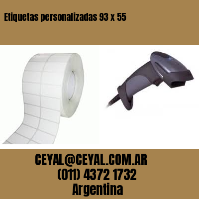 Etiquetas personalizadas 93 x 55