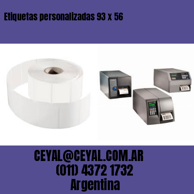 Etiquetas personalizadas 93 x 56