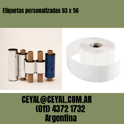Etiquetas personalizadas 93 x 56