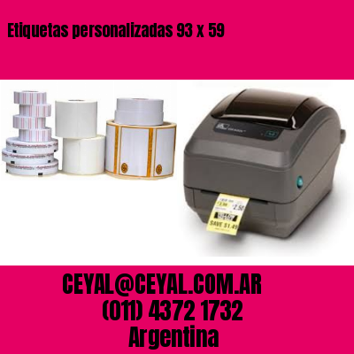 Etiquetas personalizadas 93 x 59