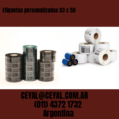 Etiquetas personalizadas 93 x 59