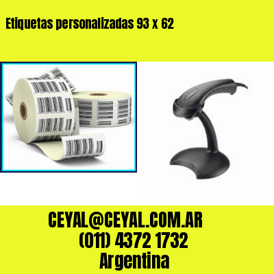 Etiquetas personalizadas 93 x 62