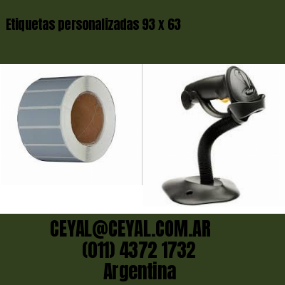 Etiquetas personalizadas 93 x 63